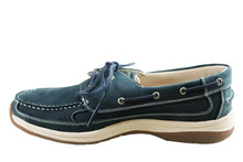 Load image into Gallery viewer, Slatters Shackle Navy Mens Comfortable Leather Shoes