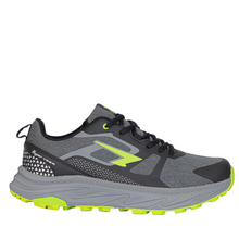 Load image into Gallery viewer, Sfida Peak  Mens Trail Runners Grey/Black/Green