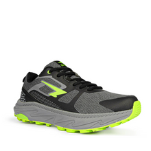 Load image into Gallery viewer, Sfida Peak  Mens Trail Runners Grey/Black/Green