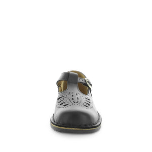 Wilde Jenny-Yvel School Shoe Black Smooth Velcro