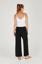 Load image into Gallery viewer, One Ten Willow Shirred Waistband Pant Black