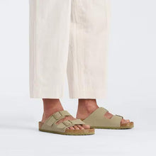 Load image into Gallery viewer, Birkenstock Arizona Birko-Flor Regular Faded Khaki