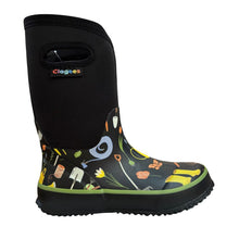 Load image into Gallery viewer, Clogees Mudboot Black Garden