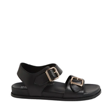 Load image into Gallery viewer, Ziera Hastice W Black Leather Sandals