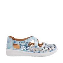 Load image into Gallery viewer, Ziera Sachet Xf Blue Print Leather
