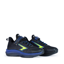 Load image into Gallery viewer, Sfida Zephyr Boys Runner (V) Black/Royal/Lime