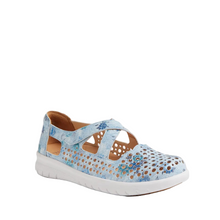 Load image into Gallery viewer, Ziera Sachet Xf Blue Print Leather