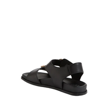 Load image into Gallery viewer, Ziera Hastice W Black Leather Sandals