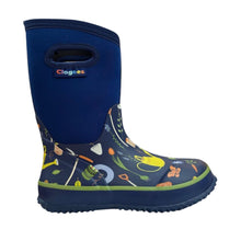 Load image into Gallery viewer, Clogees Mudboot Navy Garden