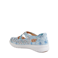 Load image into Gallery viewer, Ziera Sachet Xf Blue Print Leather