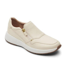 Load image into Gallery viewer, Rockport Trustride Side Zip Vanilla Leather Women&#39;s Shoe