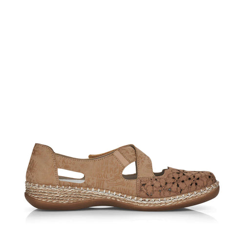 Rieker 464h4-64 Shell Beige Womens Shoes