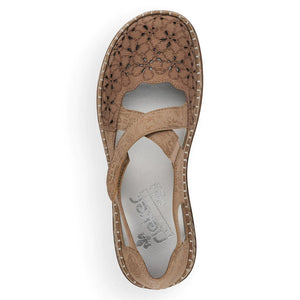 Rieker 464h4-64 Shell Beige Womens Shoes