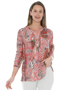 Jump Abstract Snake Sequin Detail Top Multi
