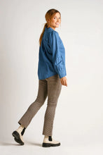 Load image into Gallery viewer, Alessi Peasant Blouse - Blue Wash