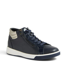 Load image into Gallery viewer, Ziera Arman Xf Navy-argengento Leather Patent