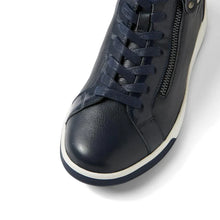 Load image into Gallery viewer, Ziera Arman Xf Navy-argengento Leather Patent