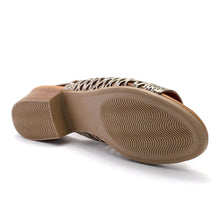 Load image into Gallery viewer, Cabello Alaca Pewter Adjustable Heeled Sandals