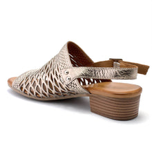 Load image into Gallery viewer, Cabello Alaca Pewter Adjustable Heeled Sandals