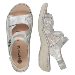 Remonte D7647-40 Ice Grey Combo Womens Shoes