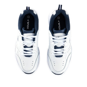 Sfida Defy Senior White/navy Laces