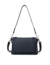 Load image into Gallery viewer, Serenade Vivienne Leather Flap Pver Bag Navy