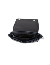 Load image into Gallery viewer, Serenade Vivienne Leather Flap Pver Bag Navy