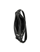 Load image into Gallery viewer, Serenade Kayleigh Convertible Leather Shoulder/Backpack Black