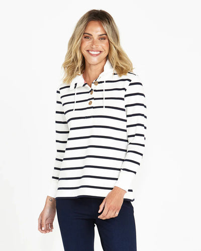 Betty Basics Santa Monica Dark Blue Stripe