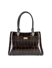 Load image into Gallery viewer, Serenade Leopard Triple Compartment Leather Bag