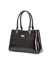 Load image into Gallery viewer, Serenade Leopard Triple Compartment Leather Bag