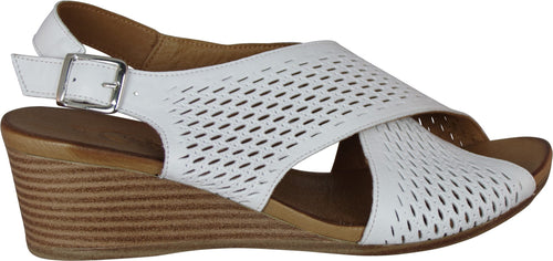 Cabello Hera White Womens Shoes