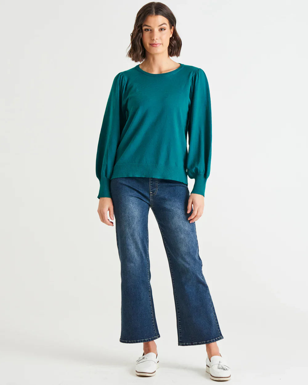 Crew Neck Betty Basics Jumper Sophie Lightweight Relaxed Knit