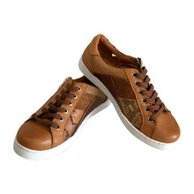 Load image into Gallery viewer, Cabello Eg01 Tan Side Zip &amp; Lace Up Sneakers
