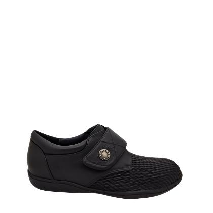 Jemma Ruby Ladies Leather Stretch Upper Navy