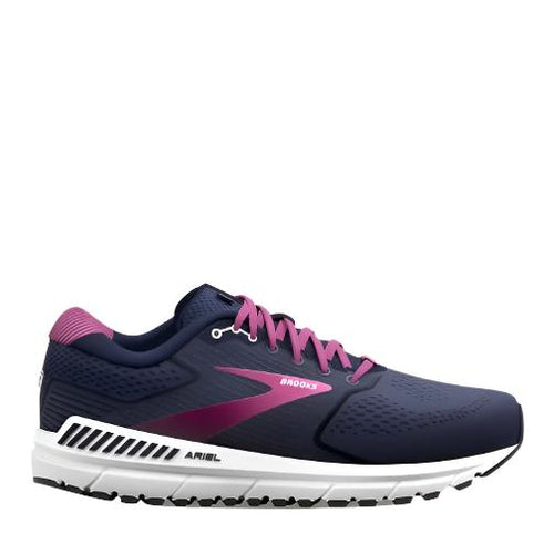 Brooks W Ariel 20 Wide D 076 Peacoat/vivid Viola/white Width