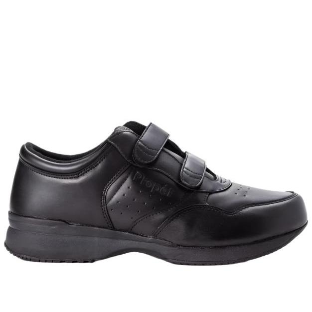 Propet Lifewalker Strap Walking Shoe Black
