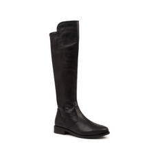 Load image into Gallery viewer, Ziera Sallies Xf-zr Black Stretch Leather Knee High Boots
