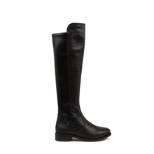 Load image into Gallery viewer, Ziera Sallies Xf-zr Black Stretch Leather Knee High Boots