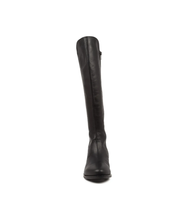 Load image into Gallery viewer, Ziera Sallies Xf-zr Black Stretch Leather Knee High Boots
