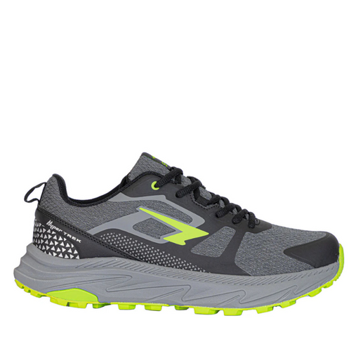 Sfida Peak  Mens Trail Runners Grey/Black/Green