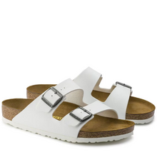 Load image into Gallery viewer, Birkenstock Arizona White Birko-flor Regular