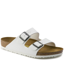 Load image into Gallery viewer, Birkenstock Arizona White Birko-flor Regular