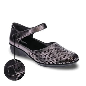 Revere Osaka Gunmetal Lazer Wide