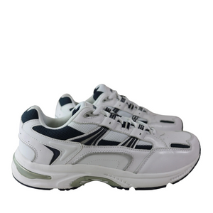 Scholl Mens Shoes X-trainer White/ Navy Blue