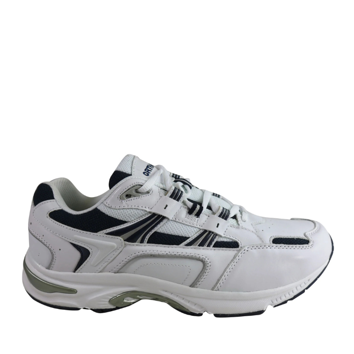 Scholl Mens Shoes X-trainer White/ Navy Blue