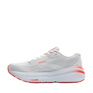 Brooks W Ghost Max 2 1b White/ Hot Coral