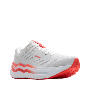 Brooks W Ghost Max 2 1b White/ Hot Coral