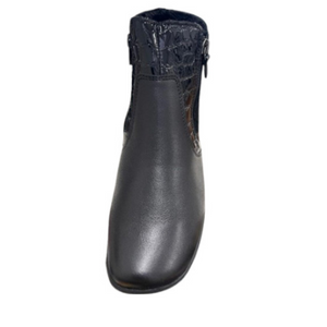 Aco Comfort Acwell Black Leather/Croc