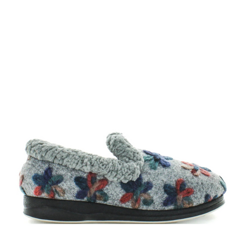 Panda Emille Light Grey Embroidery